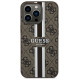 Guess GUHMP13LP4RPSW iPhone 13 Pro / 13 6.1" brown/brown hardcase 4G Printed Stripes MagSafe
