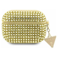 Guess GUAPHDGTPD AirPods Pro cover gold/gold Rhinestone Triangle Charm