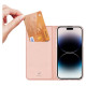 Dux Ducis Skin Pro Wallet Case for iPhone 15 Pro - Pink