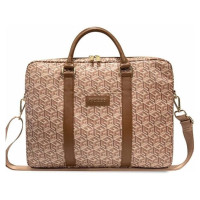 Guess GCube Stripes bag for a 16" laptop - brown