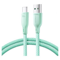 Joyroom Multi-Color Series S-A34 USB-A / USB-C cable 100W 1m - green