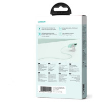 Joyroom Multi-Color Series S-A34 USB-A / USB-C cable 100W 1m - green