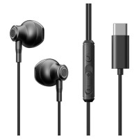 Joyroom TYPE-C Series JR-EC07 USB-C in-ear headphones metal - black