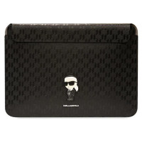Karl Lagerfeld Saffiano Monogram Ikonik case for a 14" laptop - black