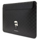 Karl Lagerfeld Saffiano Monogram Ikonik case for a 14" laptop - black