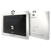 Karl Lagerfeld Saffiano Monogram Ikonik case for a 14" laptop - black