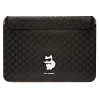 Karl Lagerfeld Saffiano Monogram Choupette case for a 16" laptop - black