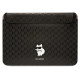 Karl Lagerfeld Saffiano Monogram Choupette case for a 16" laptop - black