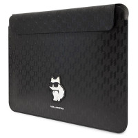 Karl Lagerfeld Saffiano Monogram Choupette case for a 16" laptop - black