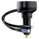 Baseus Enjoyment USB-A car charger with USB-C / Lightning 60W cable - black