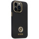 Guess GUHCP13LM4DGPK case for iPhone 13 Pro / 13 - black Silicone Logo Strass 4G