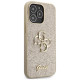 Guess GUHCP13XHG4SGD case for iPhone 13 Pro Max 6.7" - gold Glitter Script Big 4G