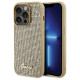 Guess Disco Metal Script case for iPhone 15 Pro - gold