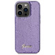 Guess Sequin Script Metal case for iPhone 15 Pro - purple