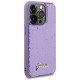Guess Sequin Script Metal case for iPhone 15 Pro - purple