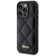 Guess Quilted Metal Logo case for iPhone 15 Pro Max - black