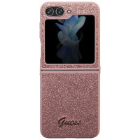 Guess Glitter Script case for Samsung Galaxy Z Flip 5 - pink