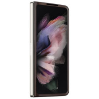 Guess Leather 4G Triangle Strass case for Samsung Galaxy Z Fold 5 - brown