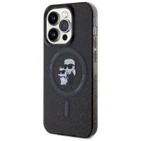 Karl Lagerfeld Karl&Choupette Glitter MagSafe case for iPhone 15 Pro - black