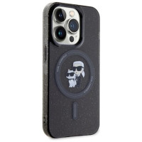 Karl Lagerfeld Karl&Choupette Glitter MagSafe case for iPhone 15 Pro - black