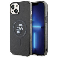 Karl Lagerfeld Karl&Choupette Glitter MagSafe case for iPhone 15 - black