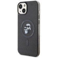 Karl Lagerfeld Karl&Choupette Glitter MagSafe case for iPhone 15 - black