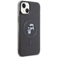 Karl Lagerfeld Karl&Choupette Glitter MagSafe case for iPhone 15 - black