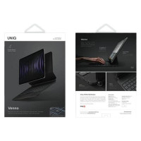 Uniq Venno Magnetic Smart case with keyboard for iPad Pro 11'' (2022/2021) / Air 10.9'' (2022/2020) - black