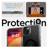 Spigen Ultra Hybrid S MagSafe Case with Stand for iPhone 15 Plus - Black