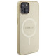 Guess GUHMP15SPSAHMCB iPhone 15 6.1" gold/gold hardcase Saffiano MagSafe