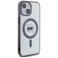 Karl Lagerfeld KLHMP15SHKHNOTK iPhone 15 6.1" transparent hardcase IML Karl`s Head MagSafe