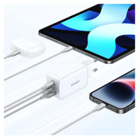 Ugreen CD244 65W USB-A / 2x USB-C GaN fast charger - white