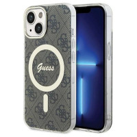 Guess IML 4G MagSafe case for iPhone 15 - brown