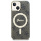 Guess IML 4G MagSafe case for iPhone 15 - brown