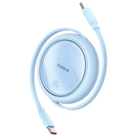Baseus Free2Draw Mini USB-C - USB-C 100W 1m retractable cable - blue