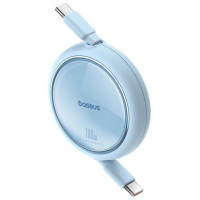 Baseus Free2Draw Mini USB-C - USB-C 100W 1m retractable cable - blue
