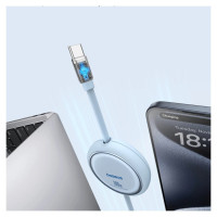 Baseus Free2Draw Mini USB-C - USB-C 100W 1m retractable cable - blue