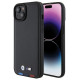 BMW BMHCP15M22PTDK iPhone 15 Plus 6.7" black/black Leather Stamp Tricolor