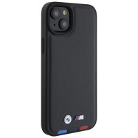 BMW BMHCP15M22PTDK iPhone 15 Plus 6.7" black/black Leather Stamp Tricolor