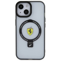 Ferrari FEHMP15SUSCAK iPhone 15 6.1" black/black hardcase Ring Stand 2023 Collection MagSafe
