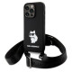 Karl Lagerfeld KLHCP15XSCBSCNK iPhone 15 Pro Max 6.7" hardcase black/black Crossbody Silicone Choupette
