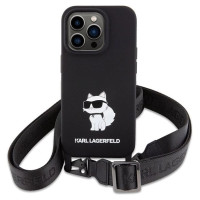 Karl Lagerfeld KLHCP15XSCBSCNK iPhone 15 Pro Max 6.7" hardcase black/black Crossbody Silicone Choupette