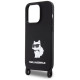 Karl Lagerfeld KLHCP15XSCBSCNK iPhone 15 Pro Max 6.7" hardcase black/black Crossbody Silicone Choupette