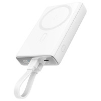Joyroom Powerbank Joyroom JR-PBM01 magnetic 10000mAh 20W with stand + Lightning cable - USB-C - white