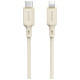 Dudao L7SCL USB-C - Lightning cable 30W 1m - beige