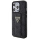 Guess Grip Stand 4G Triangle Strass case for iPhone 15 Pro Max - black