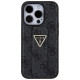 Guess Grip Stand 4G Triangle Strass case for iPhone 15 Pro Max - black