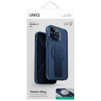 Uniq Heldro Mag Magclick Charging case for iPhone 15 Pro - blue