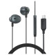 Acefast L1 in-ear headphones with Lightning connector, microphone and remote control 1.2 m - black