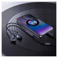 Acefast L1 in-ear headphones with Lightning connector, microphone and remote control 1.2 m - black
